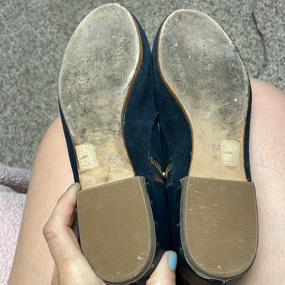 Sigerson Morrison suede western print boots with leather studded sock accent - Picture 13 of 14